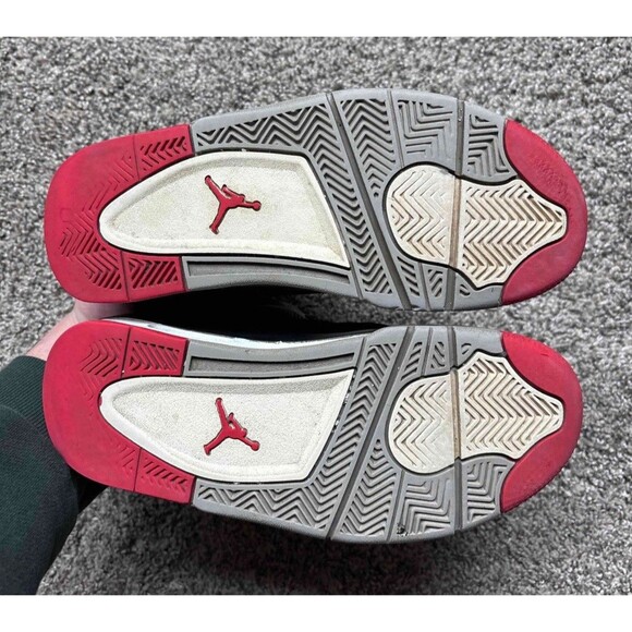Nike Air Jordan 4 Retro Bred 2019 Size 6 Youth (Size 7.5 Women's) - Picture 5 of 7